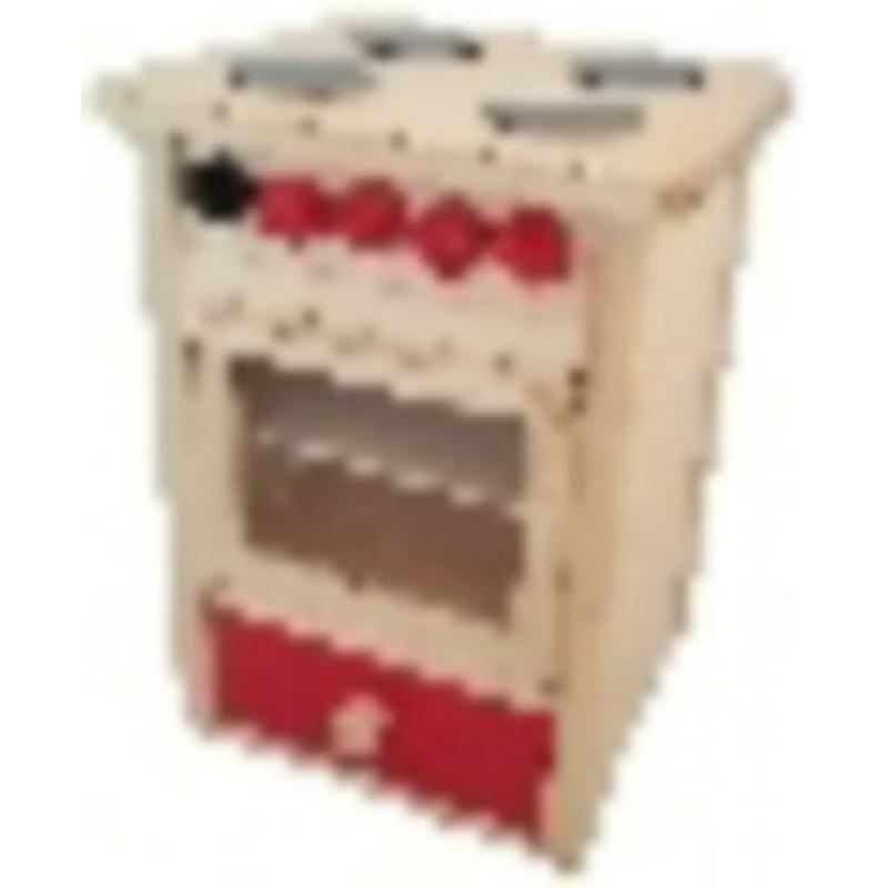 Nieuw Groot Houten Oventje - houten fornuisje vanaf 2-3 jaar