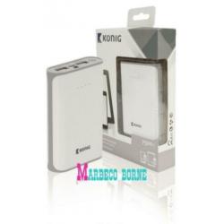 Powerbank, acculader, mobiele telefoonlader 7500mAh, White