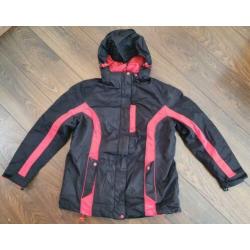 ZGAN zwart / roze ski jack (40) incl uitneembaar fleecejack
