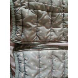 Winterjas grijs / roze (mt 122)