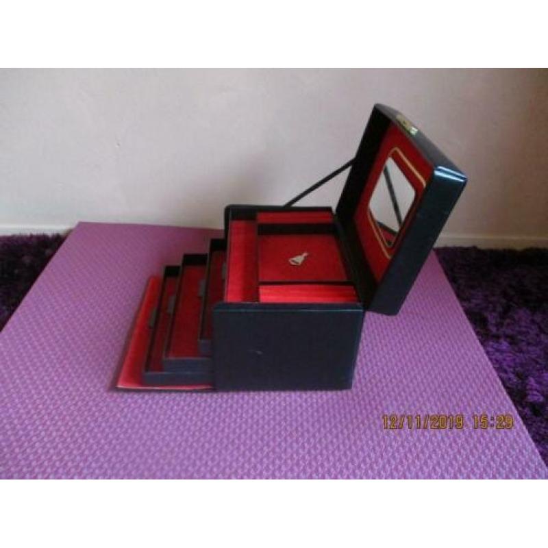 juwelen case hardcase, diep 18cm, lang 26 cm, hoog 17 cm