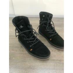 Zwarte Hub Vermont Suede dames laarsje (38)