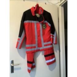 Stoer pak (maat 164) voor een brandweerman (carnaval)