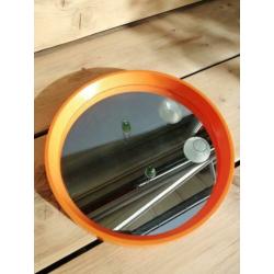 Retro vintage oranje spiegel!