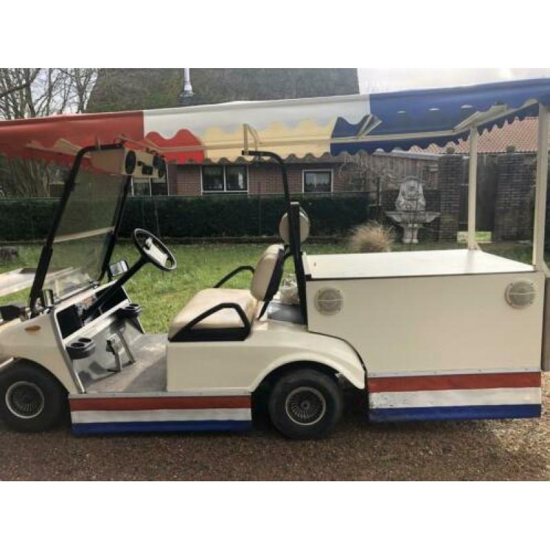 Golfcar, clubcar multifunctionele foodtruck