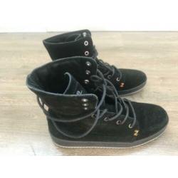 Zwarte Hub Vermont Suede dames laarsje (38)