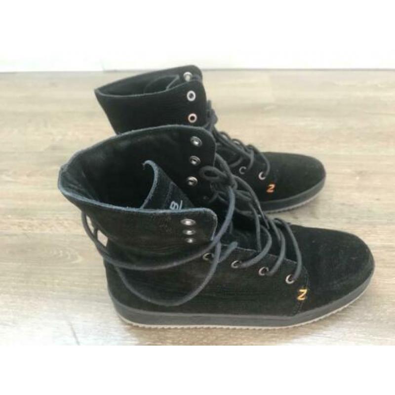 Zwarte Hub Vermont Suede dames laarsje (38)