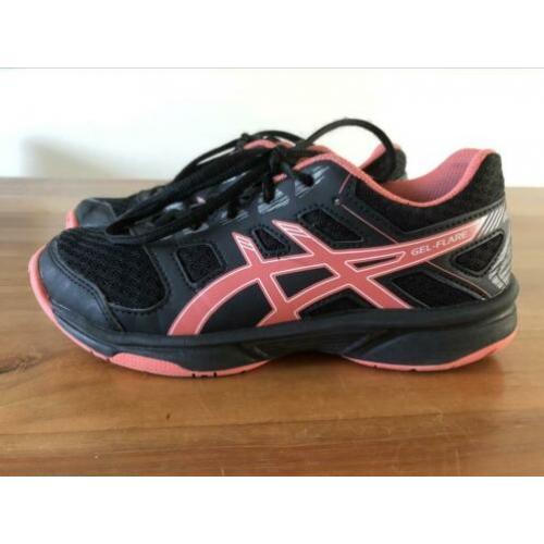 ASICS gel-flare maat 35 zwart met roze