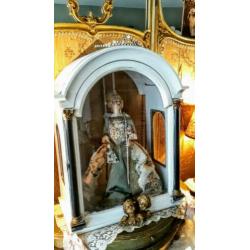 antieke brocante vitrine ..