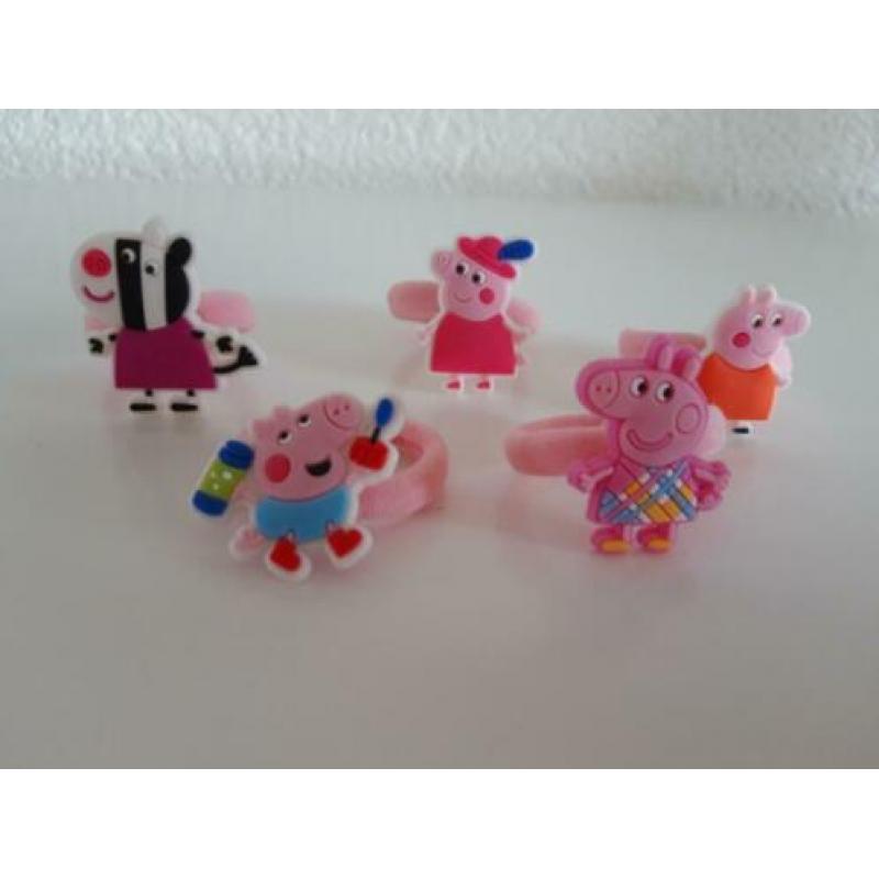Nieuwe Peppa Big haar elastiekjes set (2) voor € 4,-