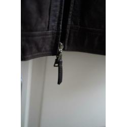 Brown leather jacket (size L)