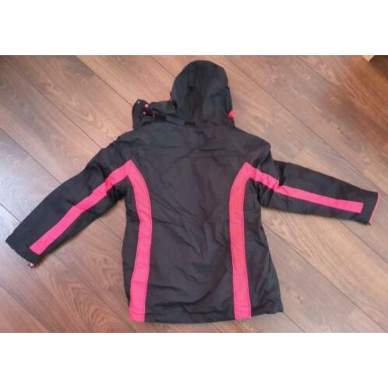ZGAN zwart / roze ski jack (40) incl uitneembaar fleecejack
