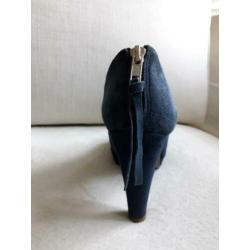 Mooie suede schoenen van SEASIDE (peeptoe) maat 39