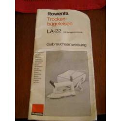 Rowenta reisstrijkijzer (A17 2440)