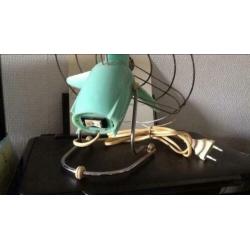 Ventilator jaren 50 zeegroen decorstuk