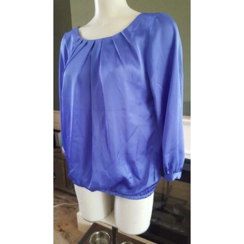 ZGAN prachtige paars blauwe STEPS top M 38/40, topje blauw