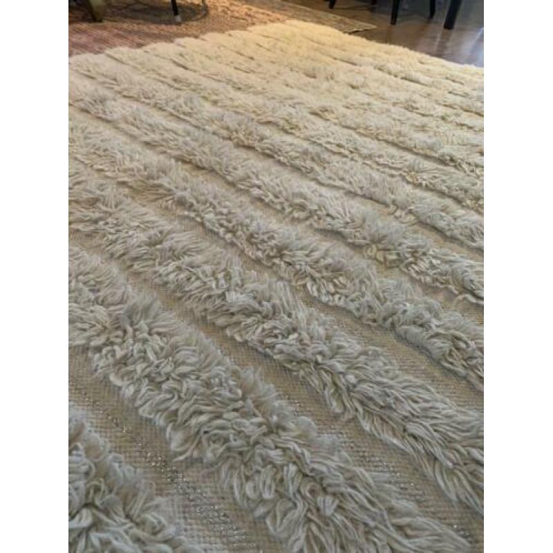 Kleed berber van Zara 202x142 gebroken wit