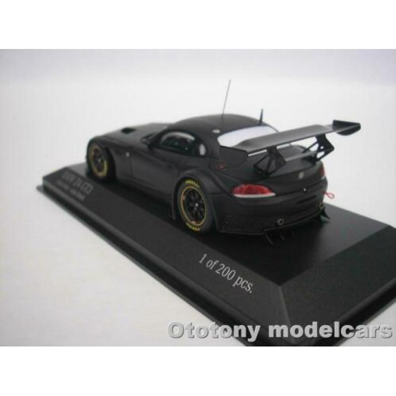 Bmw Z4 GT3 Plain Body 2013 Mat Zwart 1/43 Minichamps