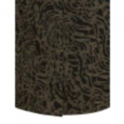 ZGAN beige zwart print jurkje van Purdey (Sey) maat 38.
