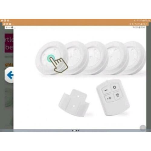 Led lampen set. Puck light set. Nieuw