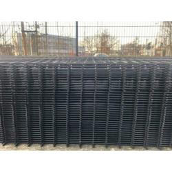 Compleet pakket: 15m1 Enkelstaafsmat 5x5mm Zwart RAL 9005