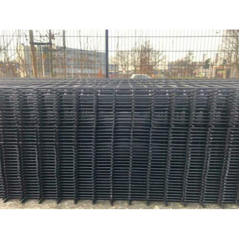 Compleet pakket: 15m1 Enkelstaafsmat 5x5mm Zwart RAL 9005