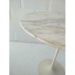 60s Knoll Eero Saarinen tulip bijzet tafel marmer calacatta