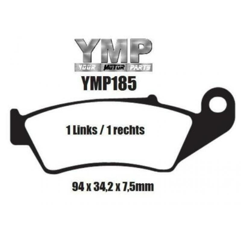 Remblokken Yamaha YZF450 / WR400 alle typen YZF WR 400 450