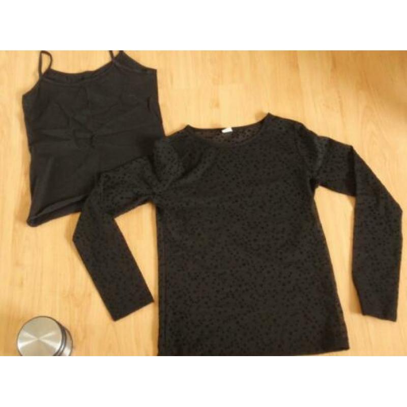 Hema: Voile Blouse-Shirt + Top - maat 146