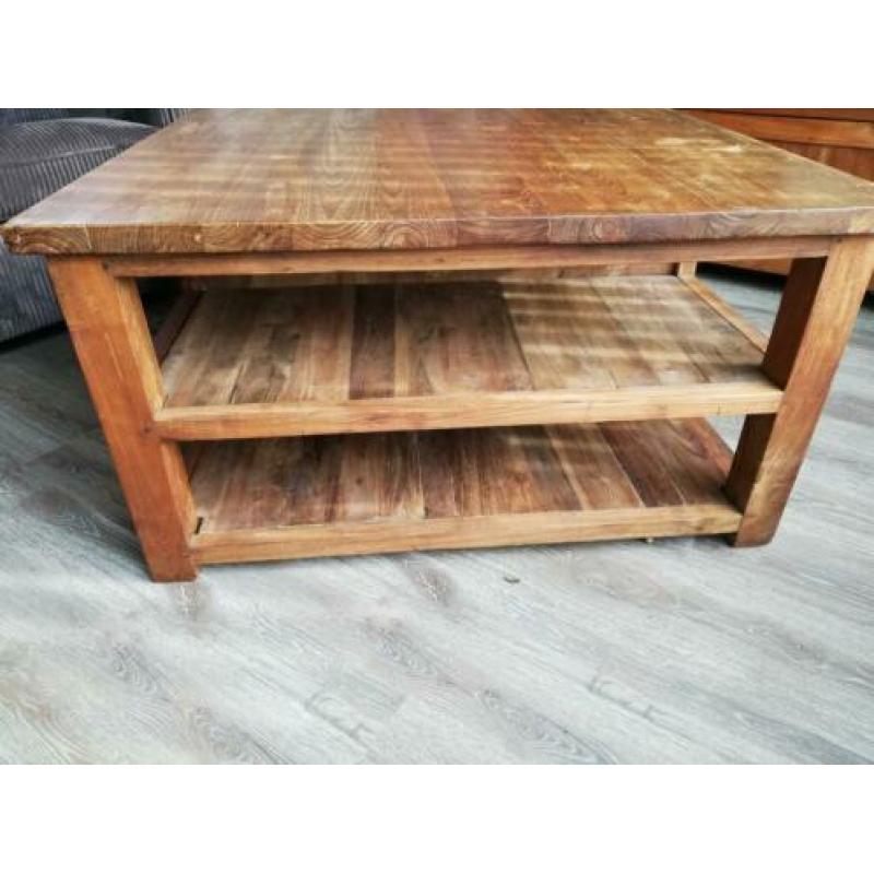 Teakhouten salontafel