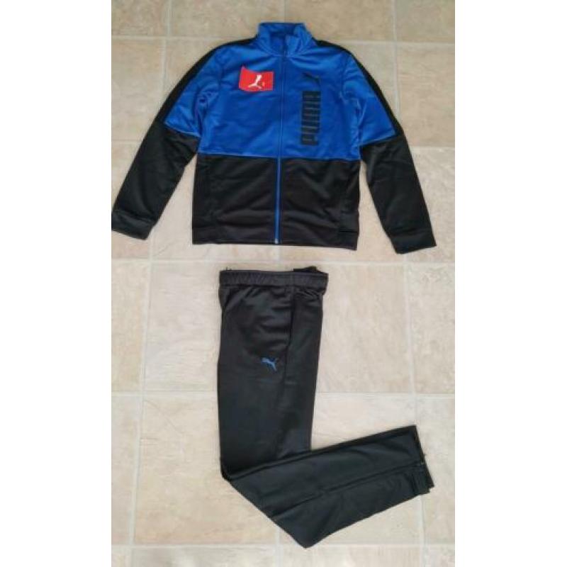 Nieuw PUMA trainingspak blauw zwart maat 164 en 170