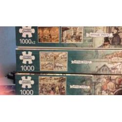 Partij puzzels Anton Pieck Ot en Sien Flerouse enz