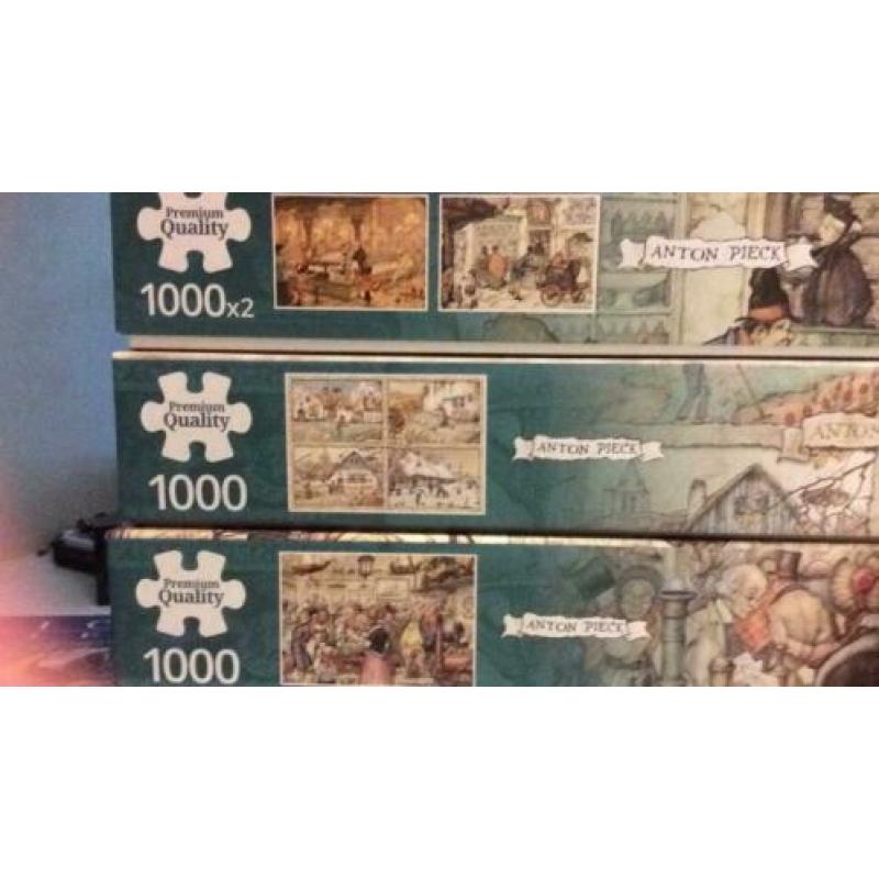 Partij puzzels Anton Pieck Ot en Sien Flerouse enz