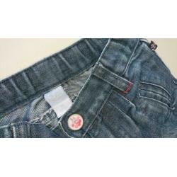 Stoere donker blauwe jeans / spijker short,Babyface, maat 80