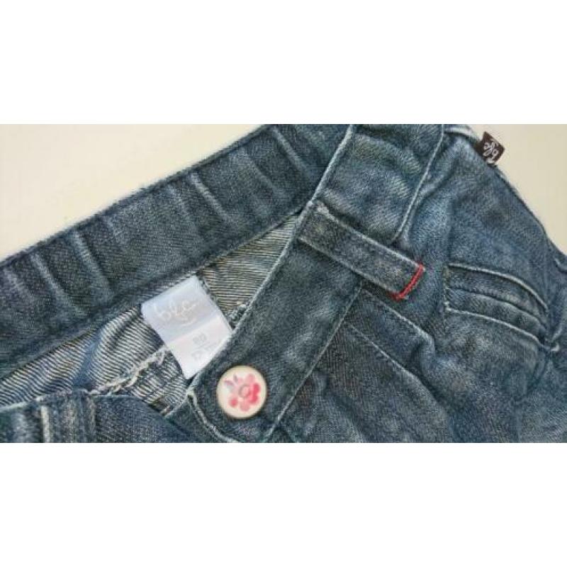Stoere donker blauwe jeans / spijker short,Babyface, maat 80