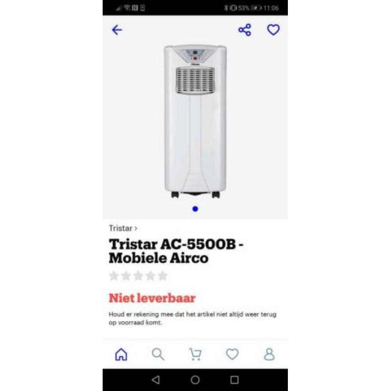 Mobiele airco Tristar AC-5500B