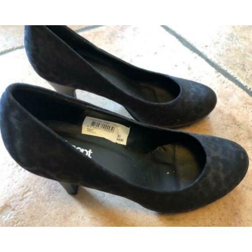 Pumps zwart ( met bruin )