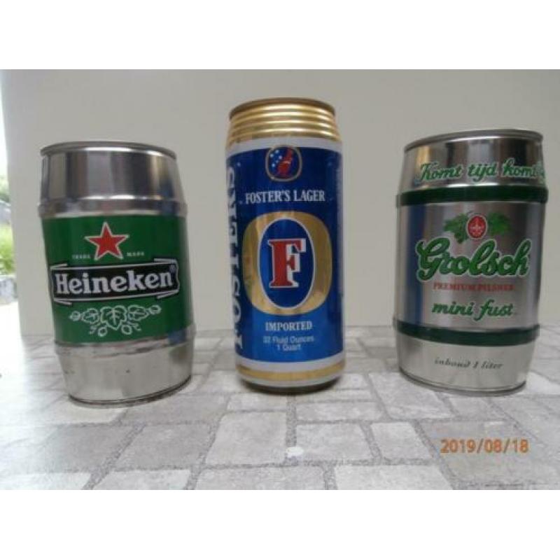 Bierblikjes Amerikaanse en Aziatische