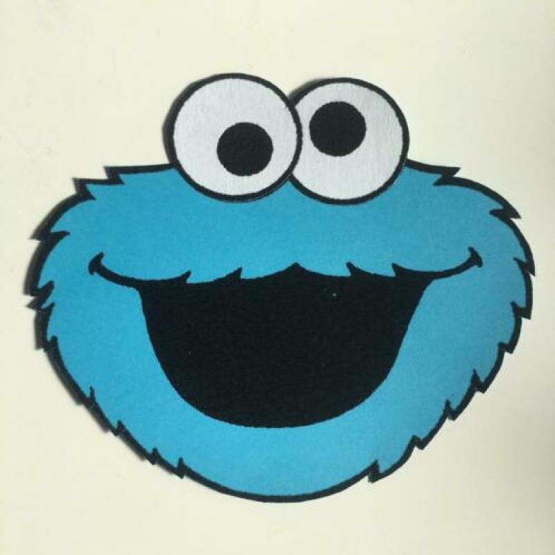 Koekiemonster voor traktatie, versiering of (naam)slinger
