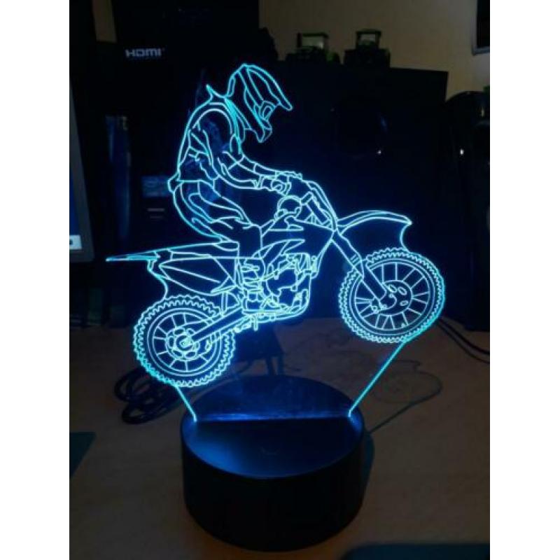 3D led lamp motorcross crossbrommer