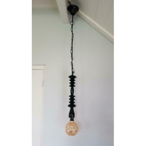 Donkergroene hanglamp - pendellamp met bollamp