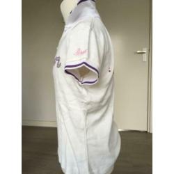 RETOUR shirt wit / paars nieuwstaat mt 122 / 128 D5