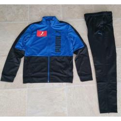Nieuw PUMA trainingspak blauw zwart maat 164 en 170