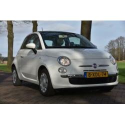 Fiat 500 Lounge 0.9 80pk Twinair Turbo 2014 Crème Wit