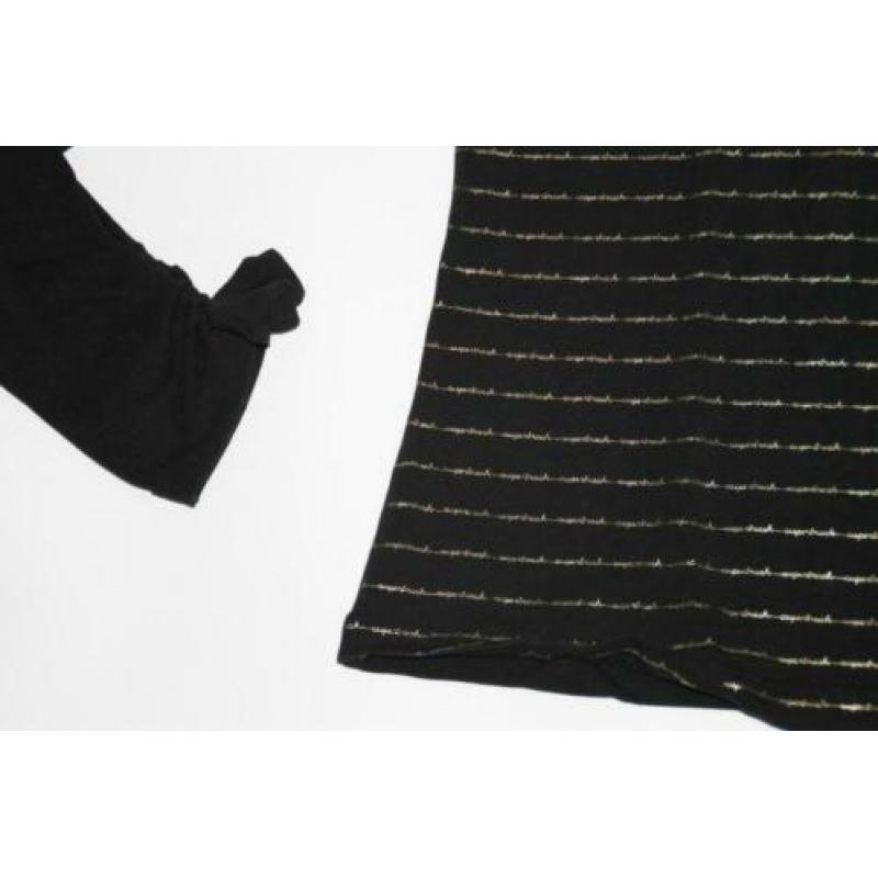 SUPERTRASH zwarte longsleeve met goud 164 in ~~nieuw~~ staat