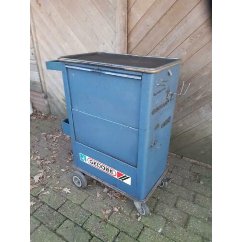 Gedore gereedschapswagen met Gedore en Hazet gereedschap
