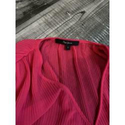 Pepe jeans jurk roze Winona maat S plissé
