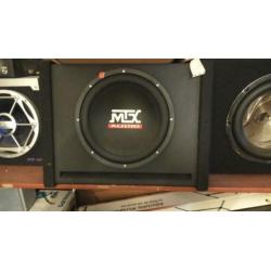 partij woofers voor auto of diversen stuk of 5