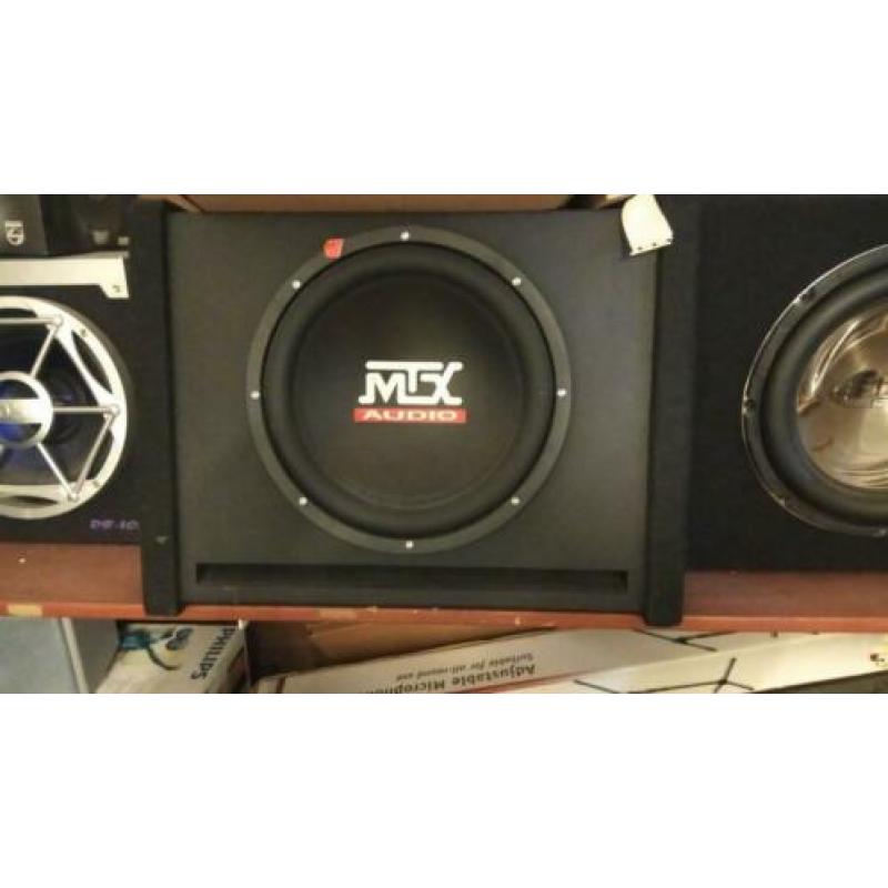 partij woofers voor auto of diversen stuk of 5