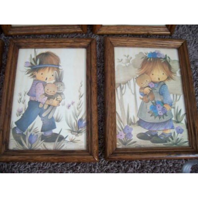 Set van 10 retro vintage Jaklien Moerman afbeeldingen